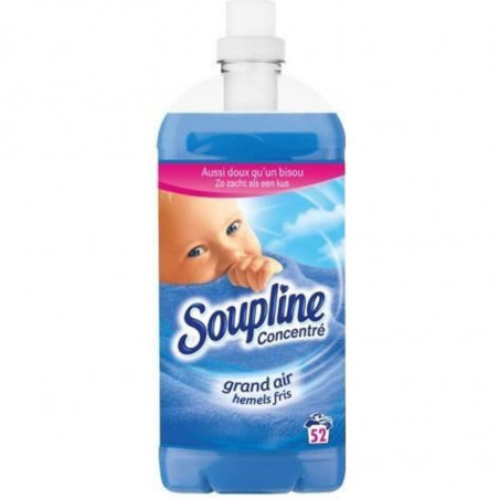 SOUPLINE - Grand Air 52 lavages Adoucissant Concentré - bidon de 1,3 l Sonico.fr