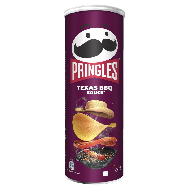 PRINGLES - Chips tuiles Texas Barbecue BBQ - boîte de 175 g Sonico.fr