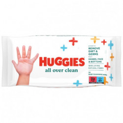HUGGIES -  All Over Clean Lingettes pour bébé - paquet de 56 lingettes Sonico.fr