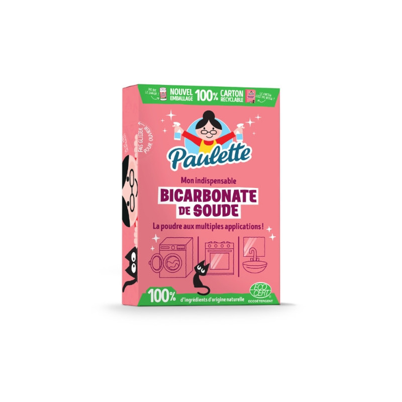 PAULETTE - Bicarbonate de soude - flacon de 500 g Sonico.fr