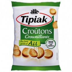 TIPIAK - Croûtons Croustillants Ail - sachet de 90 g Sonico.fr