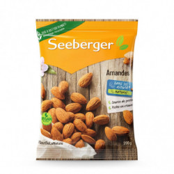 SEEBERGER - Amandes Décortiquées natures - sachet de 200 g Sonico.fr