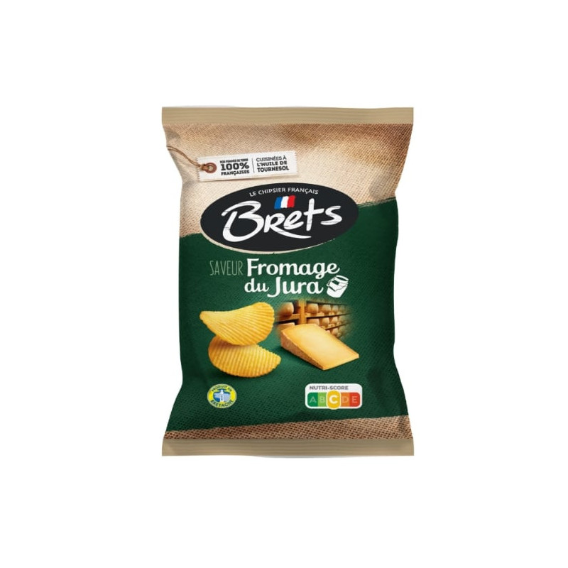 BRET'S - Chips au Comté Fromage du Jura - paquet de 125 g Sonico.fr