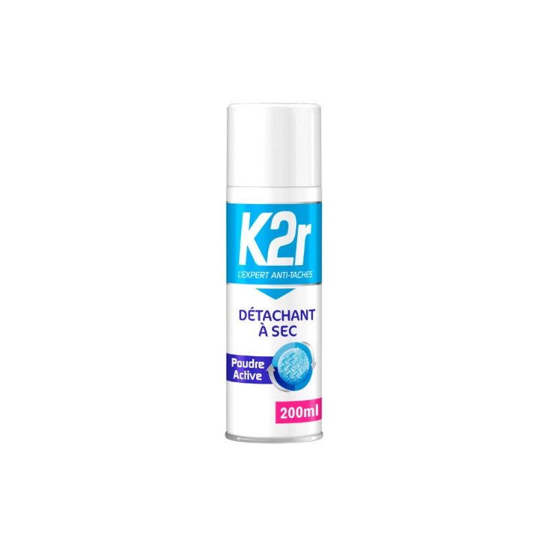 K2R - Détachant à sec spray poudre active - 200 ml Sonico.fr
