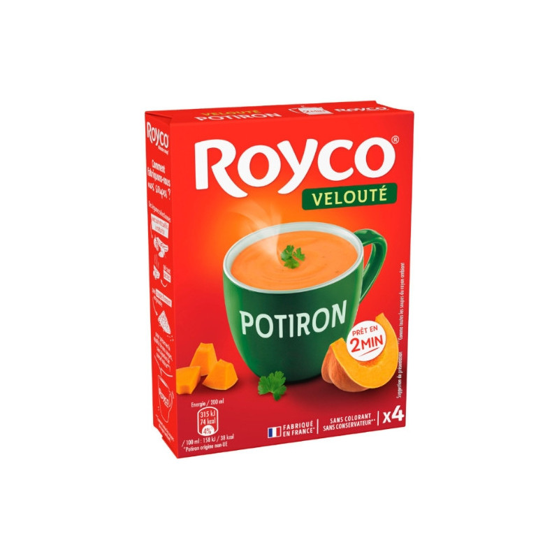 ROYCO - Soupe Minute Soup Velouté De Potiron déshydratée - boite de 80 g Sonico.fr