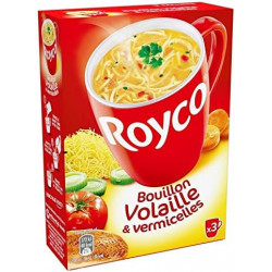 ROYCO - Soupe Minute Soup Bouillon De Volaille et Vermicelles déshydratée - boite de 80 g Sonico.fr