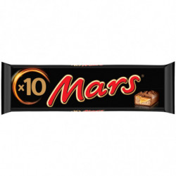 MARS - Barres chocolatées fourrées au caramel 10 barres de 45g - paquet de 450 g Sonico.fr