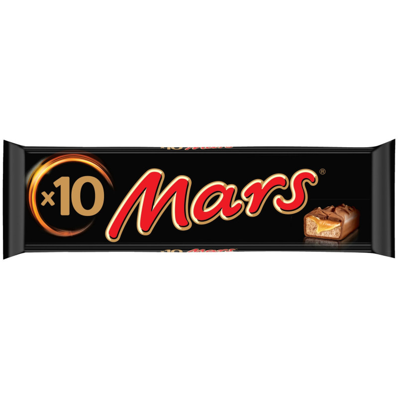 MARS - Barres chocolatées fourrées au caramel 10 barres de 45g - paquet de 450 g Sonico.fr