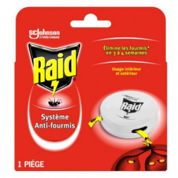 RAID - Systéme Anti-Fourmis Usage Intérieur Et Extérieur Insecticide - boite de 1 piège Sonico.fr