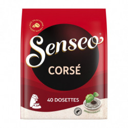 SENSEO - Corsé Café dosettes Compatibles Senseo - paquet de 40 dosettes - 277 g Sonico.fr