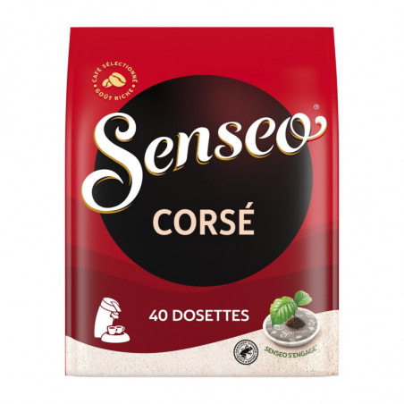 SENSEO - Corsé Café dosettes Compatibles Senseo - paquet de 40 dosettes - 277 g Sonico.fr