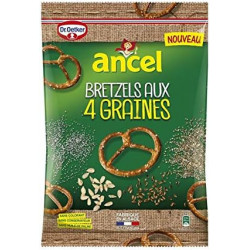 ANCEL - Maxi Bretzels Aux 4 Graines - sachet de 125 g Sonico.fr