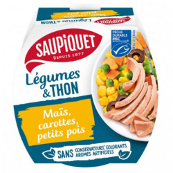 SAUPIQUET - Salade Mais Et Thon Msc - boite de 160 g Sonico.fr