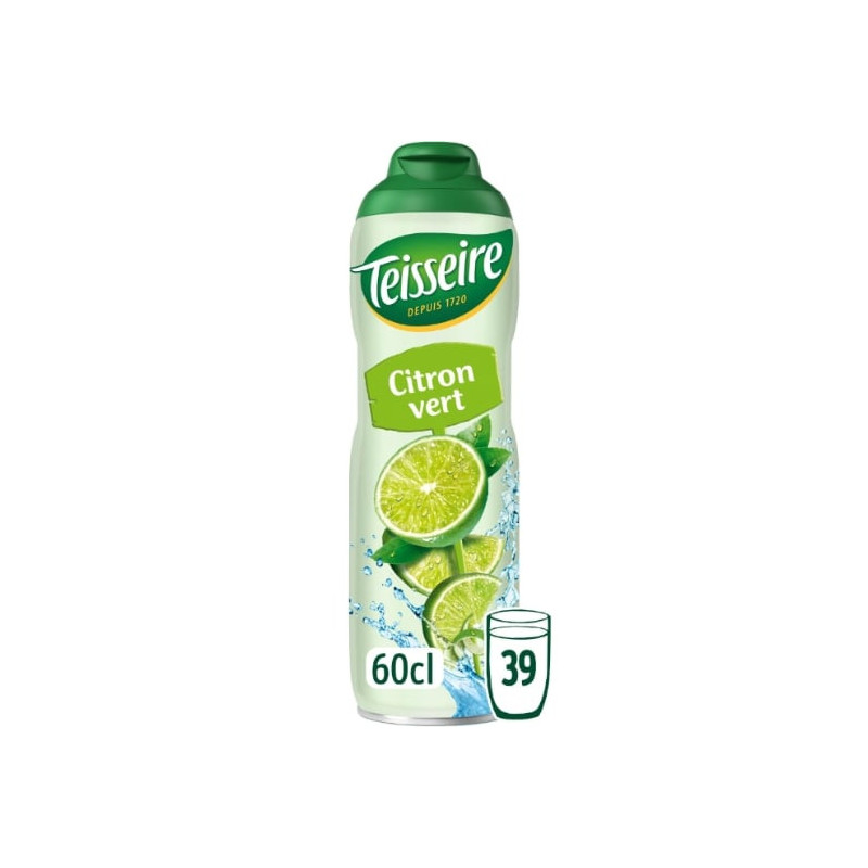 TEISSEIRE - Sirop Citron Vert - bouteille de 600 ml Sonico.fr