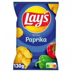 LAY'S - Chips Saveur Paprika - sachet de 130 g Sonico.fr