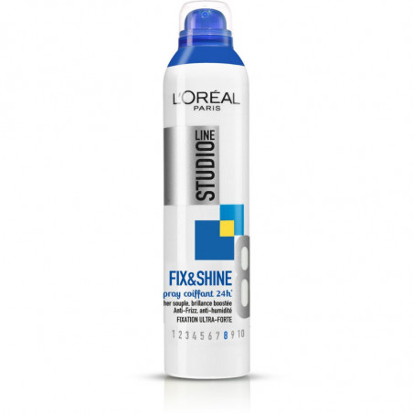 L'OREAL PARIS - Studio line - Spray Fix&Shine Fixation Ultra Forte - 300 ml Sonico.fr