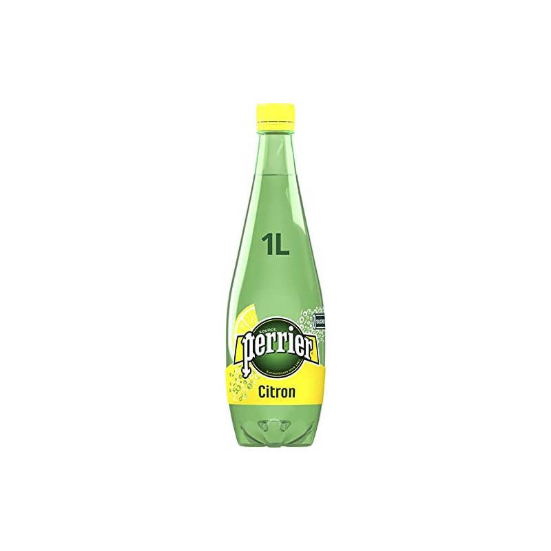 PERRIER - Eau Minérale Naturelle Gazeuse Arôme Citron - bouteille de 1 l Sonico.fr