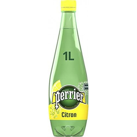 PERRIER - Eau Minérale Naturelle Gazeuse Arôme Citron - bouteille de 1 l Sonico.fr