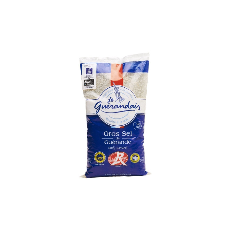 LE GUERANDAIS - Gros sel de Guérande Label Rouge - sachet de 800 g Sonico.fr