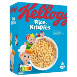 KELLOGG'S - Rice Krispies Céréales - paquet de 375 g Sonico.fr