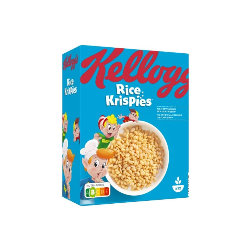 KELLOGG'S - Rice Krispies Céréales - paquet de 375 g Sonico.fr