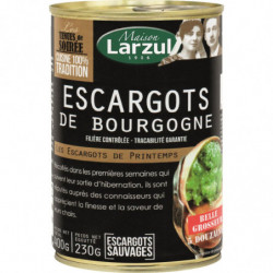 LARZUL - Escargots de bourgogne de printemps belle grosseur - boite de 400 g Sonico.fr