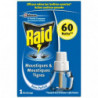 RAID - Recharge Diffuseur électrique liquide anti-moustiques 60 Nuits Sans Parfum Sonico.fr