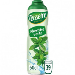 TEISSEIRE - Sirop Menthe Verte - bouteille de 600 ml Sonico.fr