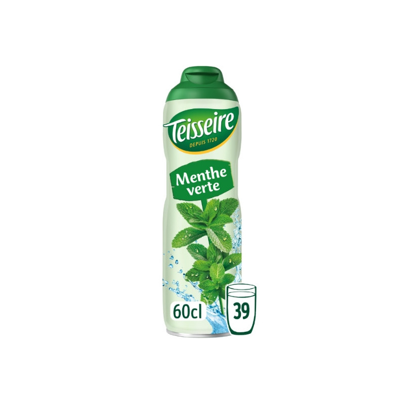 TEISSEIRE - Sirop Menthe Verte - bouteille de 600 ml Sonico.fr