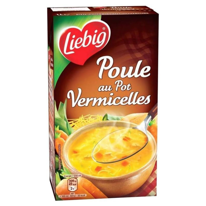 LIEBIG - Soupe Poule au Pot Vermicelles - brique de 1 l Sonico.fr