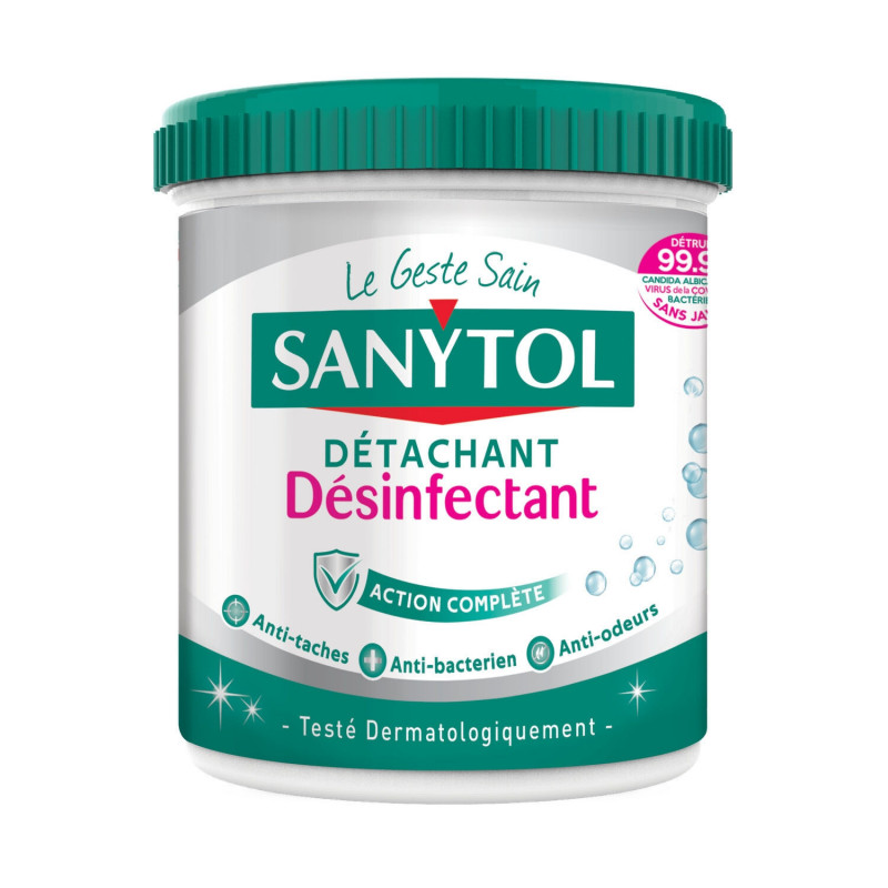 SANYTOL - Détachant Désinfectant en Poudre - pot de 450 g Sonico.fr