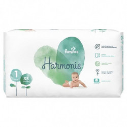 PAMPERS - Harmonie taille 1 (2-5 kg) Couches Bébé - paquet de 35 couches Sonico.fr