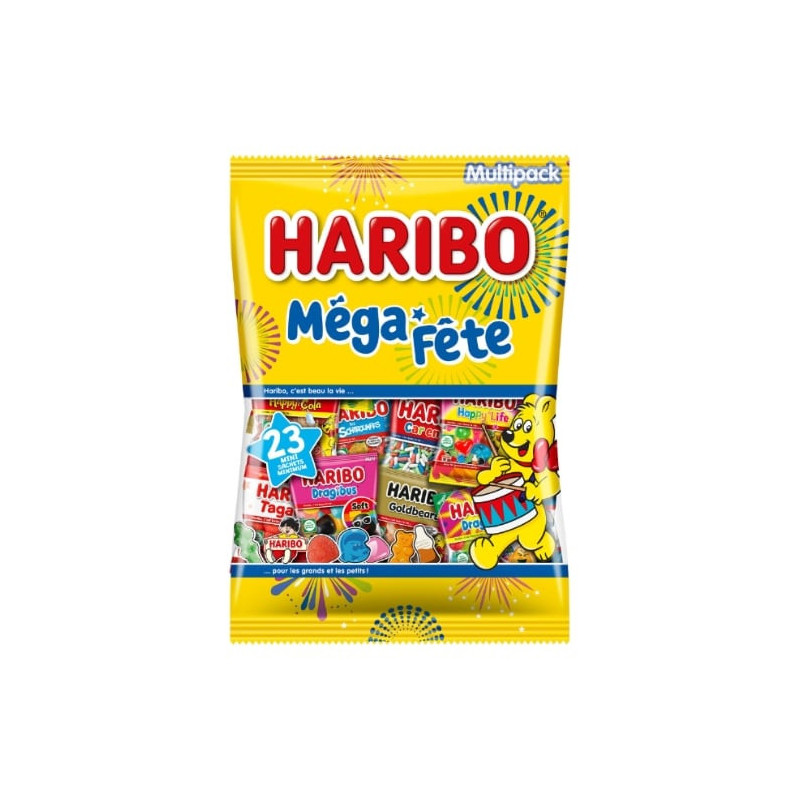 HARIBO - Mega Fête Bonbons - sachet de 1 kg Sonico.fr