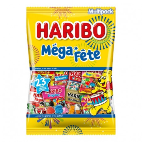 HARIBO - Mega Fête Bonbons - sachet de 1 kg Sonico.fr