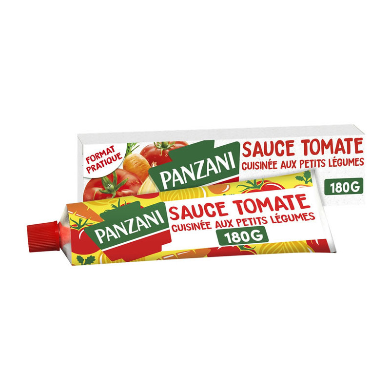 PANZANI - Sauce tomate cuisinée aux petits légumes - tube de 180 g Sonico.fr