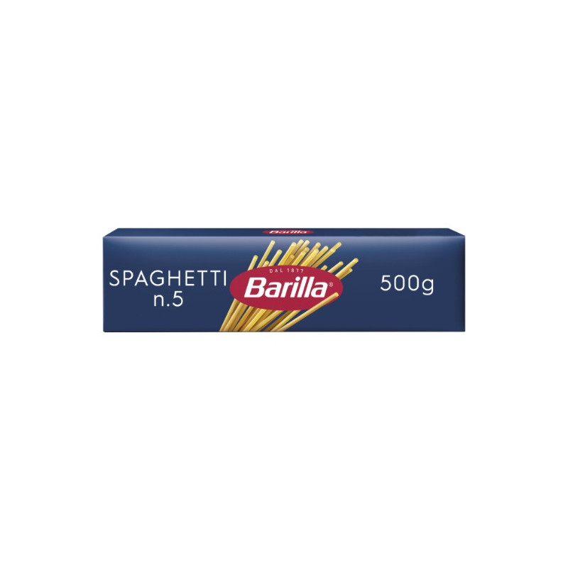 BARILLA - Pâtes Spaghetti N° 5 - paquet de 500 g Sonico.fr