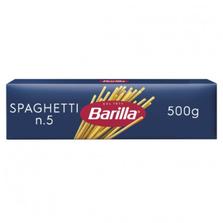 BARILLA - Pâtes Spaghetti N° 5 - paquet de 500 g Sonico.fr