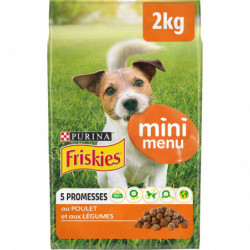 PURINA FRISKIES - Mini Menu Au Poulet Croquettes pour chien - sachet de 2 kg Sonico.fr
