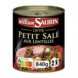 WILLIAM SAURIN - Petit salé aux lentilles - boite de 840 g Sonico.fr