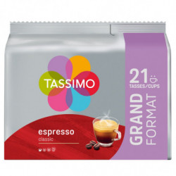 TASSIMO - Espresso classique Café dosettes Compatibles - paquet de 21 dosettes Sonico.fr