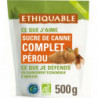 ETHIQUABLE - Sucre Complet En Poudre Du Pérou - sachet de 500 g Sonico.fr