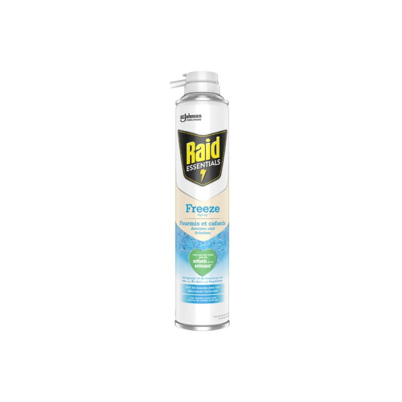 RAID - Essentials Freeze Anti-Rampants Fourmis et Cafards - spray de 350 ml Sonico.fr