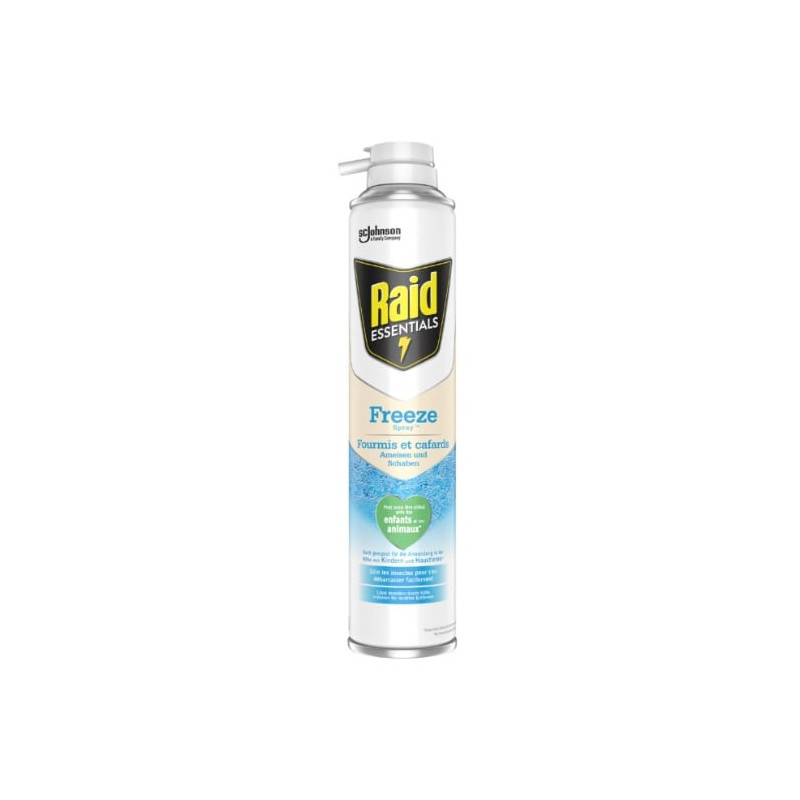 RAID - Essentials Freeze Anti-Rampants Fourmis et Cafards - spray de 350 ml Sonico.fr