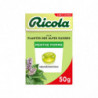 RICOLA - Bonbons Menthe Pomme sans sucres - boite de 50 g Sonico.fr