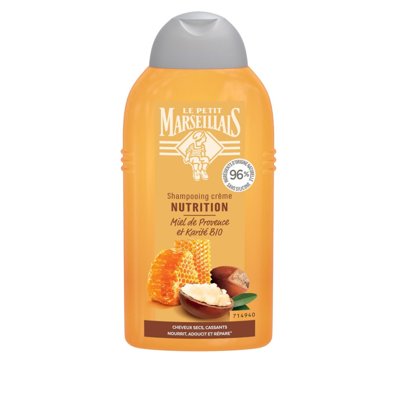 LE PETIT MARSEILLAIS - Nutrition Miel Karité Shampooing Cheveux Secs - flacon de 250 ml Sonico.fr