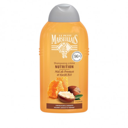 LE PETIT MARSEILLAIS - Nutrition Miel Karité Shampooing Cheveux Secs - flacon de 250 ml Sonico.fr