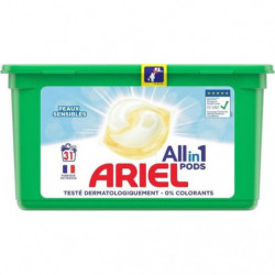 ARIEL - All in 1 Pods - Lessives capsules pour peaux sensibles - 31 lavages Sonico.fr