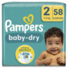 PAMPERS - Baby-Dry Couches taille 2 (4Kg-8Kg) - paquet de 58 couches Sonico.fr
