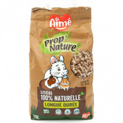 AIME - PROP'Nature Litière pour rongeurs granulés bois - sac de 10 l Sonico.fr