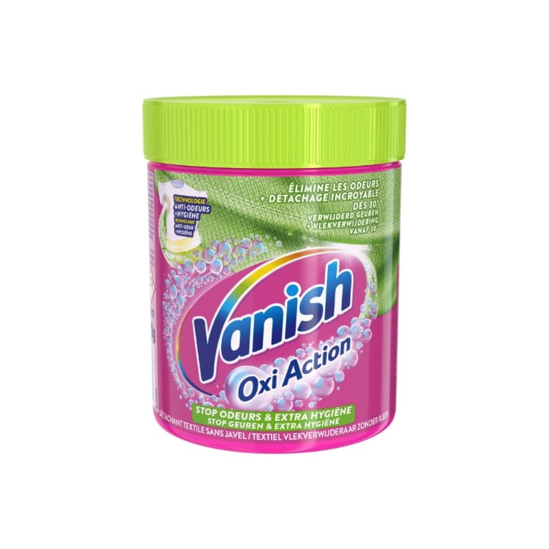 VANISH - Stop odeurs Détachant textile Sans javel - pot de 470 g Sonico.fr